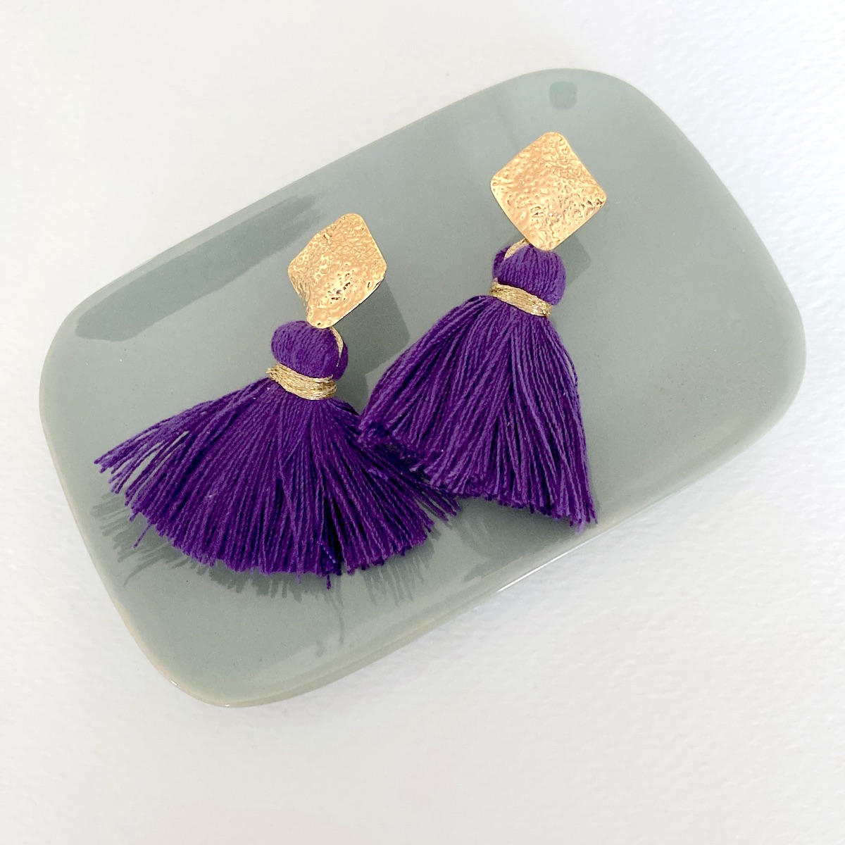 Boucles d'oreille Pompon