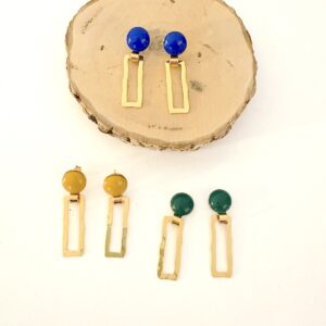 Boucles d'oreille Rectangle