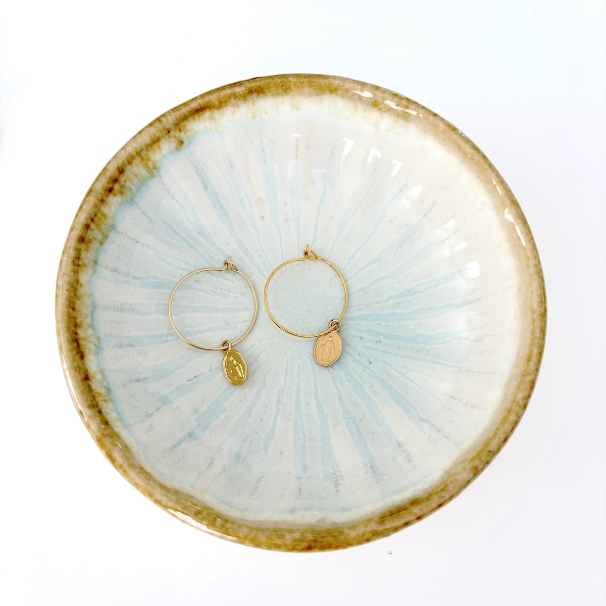 Boucles d'oreille Médaillon