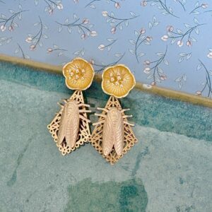 Boucles d'oreille Cigale