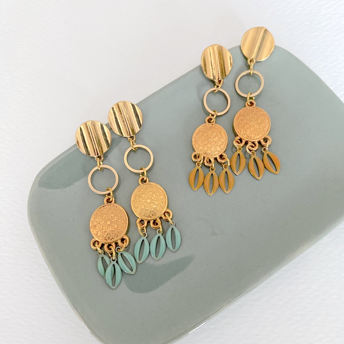 Boucles d'oreille Shell