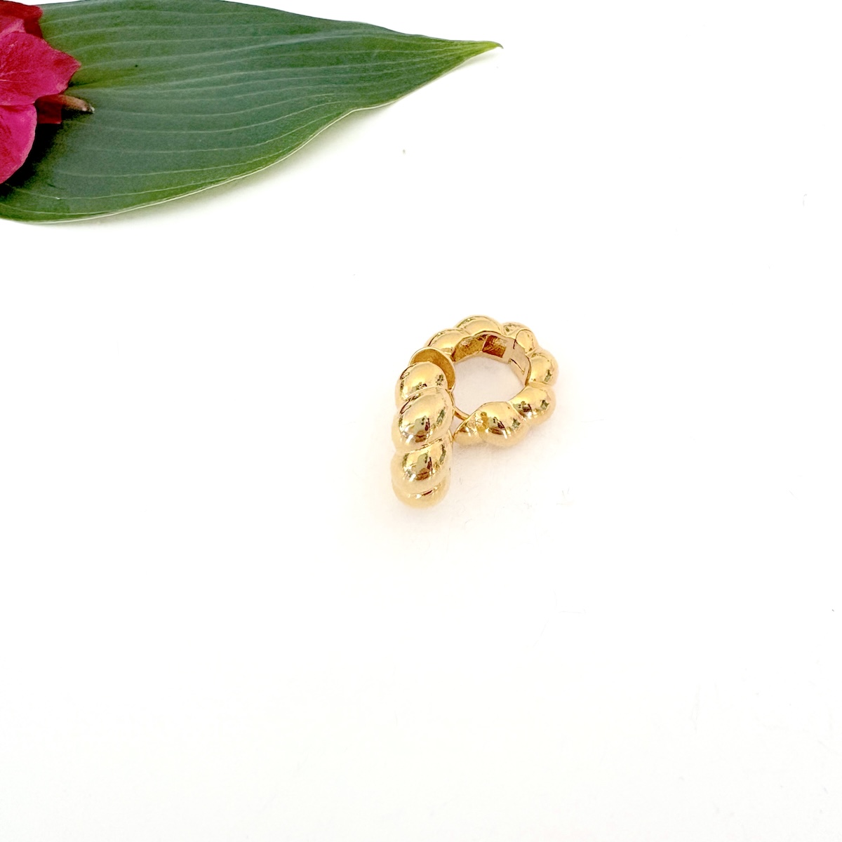 Boucles d'oreille Rosalie - plaqué or – Image 6