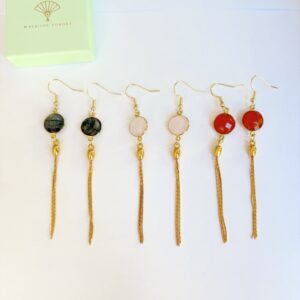 Boucles d'oreille pierres serties
