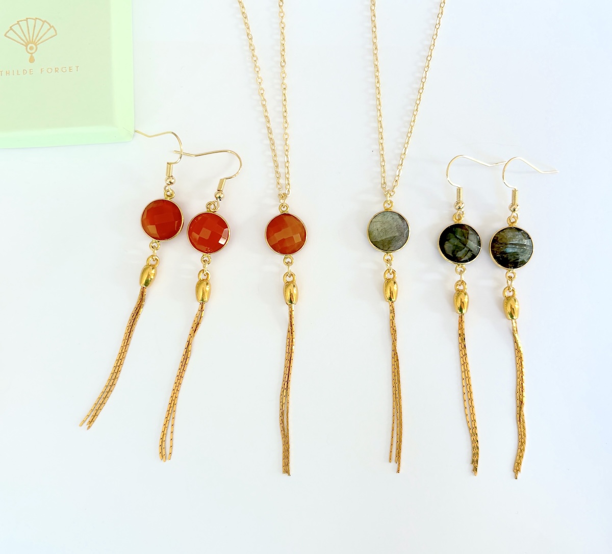 Collier pierre sertie – Image 3