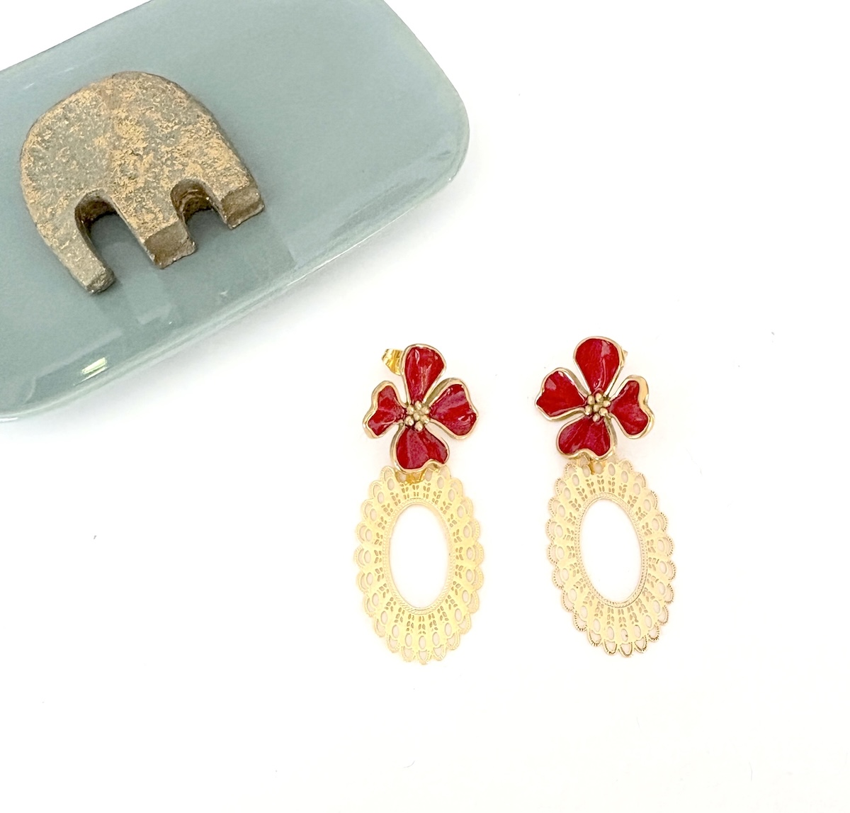 Boucles d'oreille Carthame