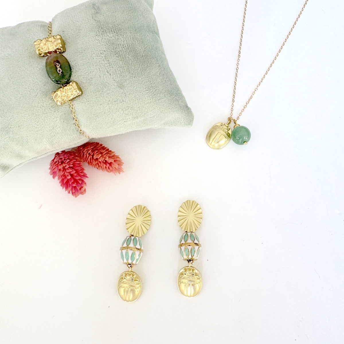 Boucles d'oreille Scarabée – Image 5