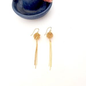 Boucles d'oreille Salammbô - plaqué or