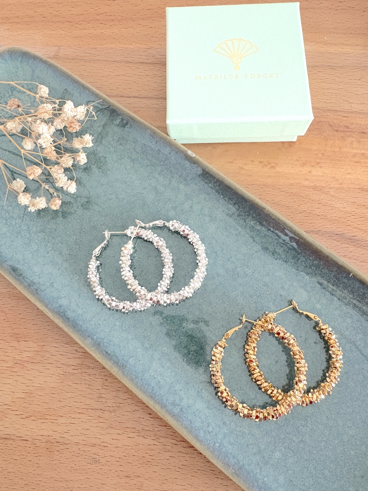 Boucles d'oreille Philbert - plaqué or – Image 6