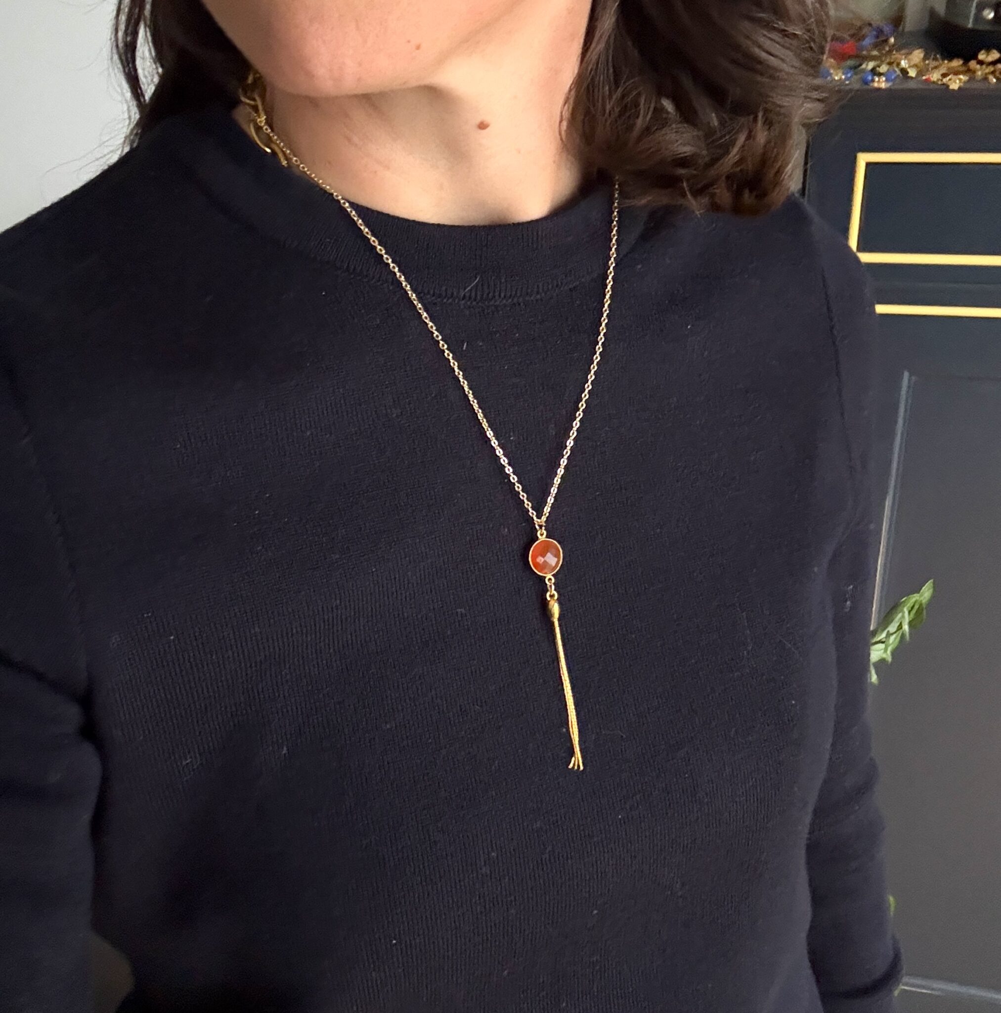 Collier pierre sertie – Image 2