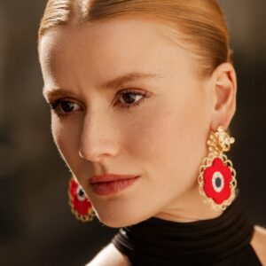 Boucles d'oreille Anémone
