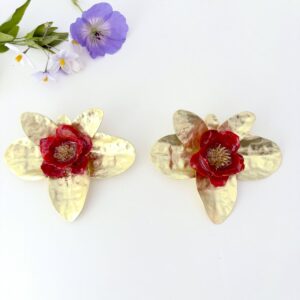 Boucles d'oreille Nymphée