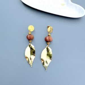 Boucles d'oreille Hellébore